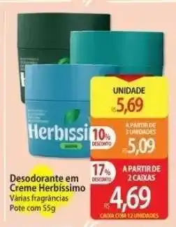 Atacadão Desodorante em Creme Herbissimo oferta
