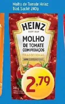 Supermercados Guanabara Molho de Tomate Heinz Trad. Sachê 240g oferta
