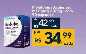 Drogaria Coop Melatonina Acalentus Maxinutri oferta