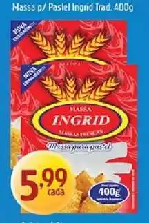 Supermercados Guanabara Massa p/ Pastel Ingrid Trad. 400g oferta