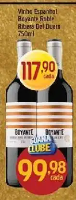Supermercados Guanabara Vinho Espanhol Boyante Roble Ribera Del Duero 750ml oferta