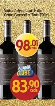 Supermercados Guanabara Vinho Chileno Court Rollan oferta