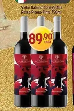 Supermercados Guanabara Vinho Italiano Cocci Grifoni Rosso Piceno Tinto 750ml oferta