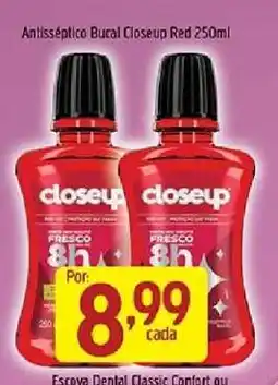 Supermercados Guanabara Antisséptico Bucal Closeup Red 250ml oferta
