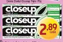 Supermercados Guanabara Creme Dental Closeup Triple 70g oferta
