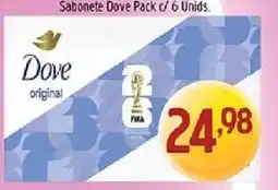 Supermercados Guanabara Sabonete Dove Pack c/ 6 Unids oferta