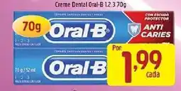 Supermercados Guanabara Creme Dental Oral-B 1.2.3 70g oferta
