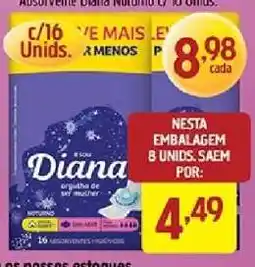 Supermercados Guanabara Absorvente Diana Noturno C/ 16 Unids oferta