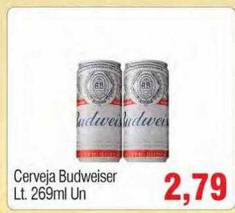 Spani Atacadista Cerveja Budweiser Lt oferta