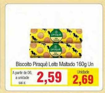 Spani Atacadista Biscoito Piraquê Leite Maltado oferta