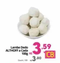 Althoff Supermercados Lambe Dedo Althoff a Cada oferta