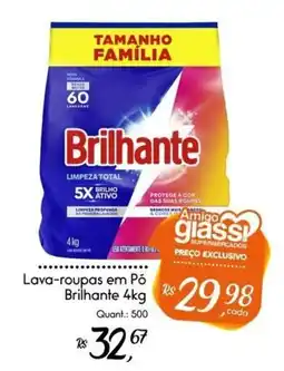 Giassi Supermercados Lava-roupas em Pó Brilhante oferta