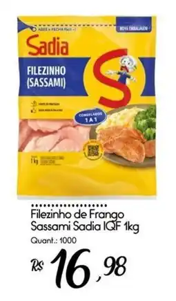 Giassi Supermercados Filezinho de Frango Sassami Sadia oferta