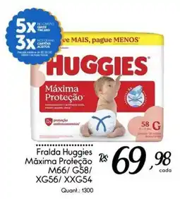 Giassi Supermercados Fralda huggies máxima proteção oferta