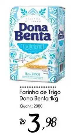 Giassi Supermercados Farinha de trigo dona benta 1kg oferta