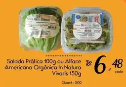 Giassi Supermercados Salada Prática ou Alfase Americana Orgânica In Natura oferta