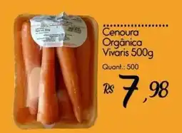 Giassi Supermercados Cenoura orgânica vivaris oferta