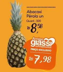 Giassi Supermercados Abacaxi pérola un oferta