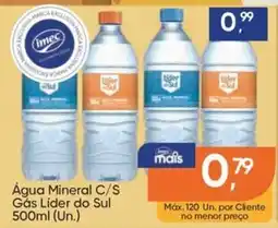 Imec Supermercados Água Mineral C/S Gás Lider do Sul oferta