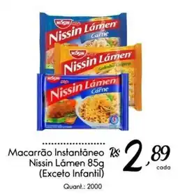 Giassi Supermercados Macarrão instantâneo nissin lâmen oferta