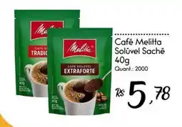 Giassi Supermercados Café melitta solúvel sachê oferta