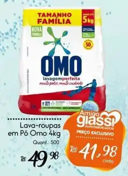 Giassi Supermercados Lava-roupas em Pó Omo oferta