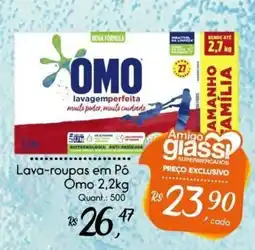 Giassi Supermercados Lava-roupas em Pó Omo 2,2kg oferta