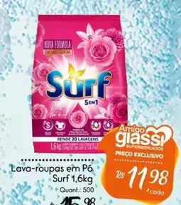 Giassi Supermercados Lava-roupas em Pó Surf 1,6kg oferta