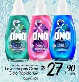 Giassi Supermercados Lava-roupas Omo Ciclo Rápido oferta