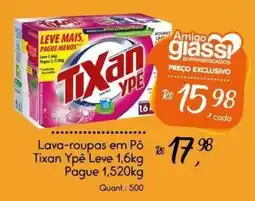 Giassi Supermercados Lava-roupas em Pó Tixan Ypê oferta