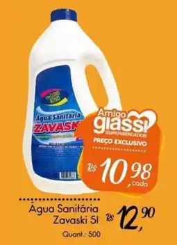 Giassi Supermercados Água Sanitária Zavaski oferta