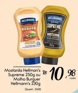 Giassi Supermercados Mostarda hellman's supreme ou molho burguer hellmann's oferta