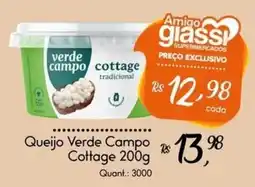 Giassi Supermercados Queijo verde campo cottage oferta