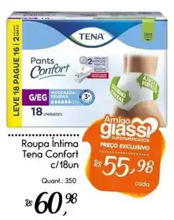 Giassi Supermercados roupa íntima tena confort oferta