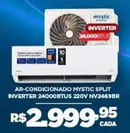 DB Supermercados Ar-condicionado mystic split inverter 24000btus 220v nv2469br oferta