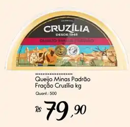 Giassi Supermercados Queijo Minas Padrão Fração Cruzília oferta