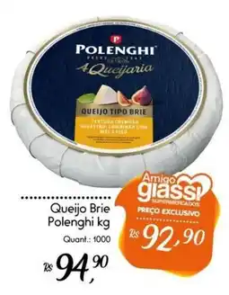 Giassi Supermercados Queijo Brie Polenghi oferta