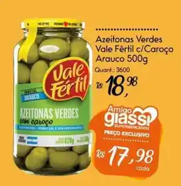 Giassi Supermercados Azeitonas verdes com caroço oferta