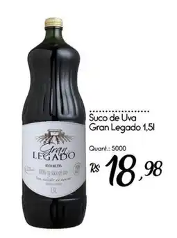 Giassi Supermercados Suco de Uva Gran Legado oferta