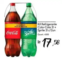Giassi Supermercados Kit Refrigerante Cola-Cola 2l + Sprite 2l oferta
