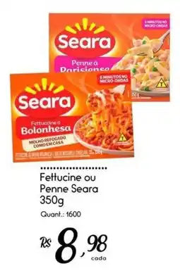 Giassi Supermercados Fettucine ou Penne Seara oferta