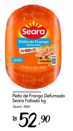 Giassi Supermercados Peito de Frango Defumado Seara Fatiado kg oferta