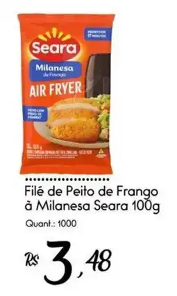 Giassi Supermercados Filé de Peito de Frango à Milanesa Seara oferta