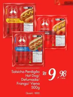 Giassi Supermercados Salsicha Perdigão Hot Dog/ Defumada/ Frango/ Viena oferta