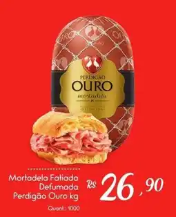 Giassi Supermercados Mortadela Fatiada Defumada Perdigão Ouro oferta