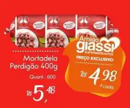 Giassi Supermercados Mortadela Perdigão oferta