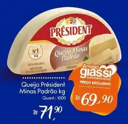 Giassi Supermercados Queijo President Minas Padrão oferta