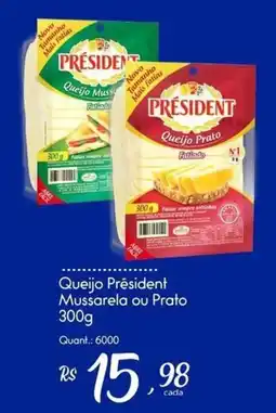 Giassi Supermercados Queijo Président Mussarela ou Prato oferta