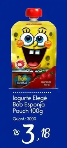 Giassi Supermercados logurte elegê bob esponja pouch oferta
