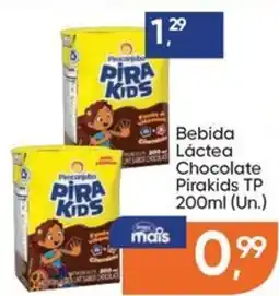 Imec Supermercados Bebida Láctea Chocolate Pirakids oferta